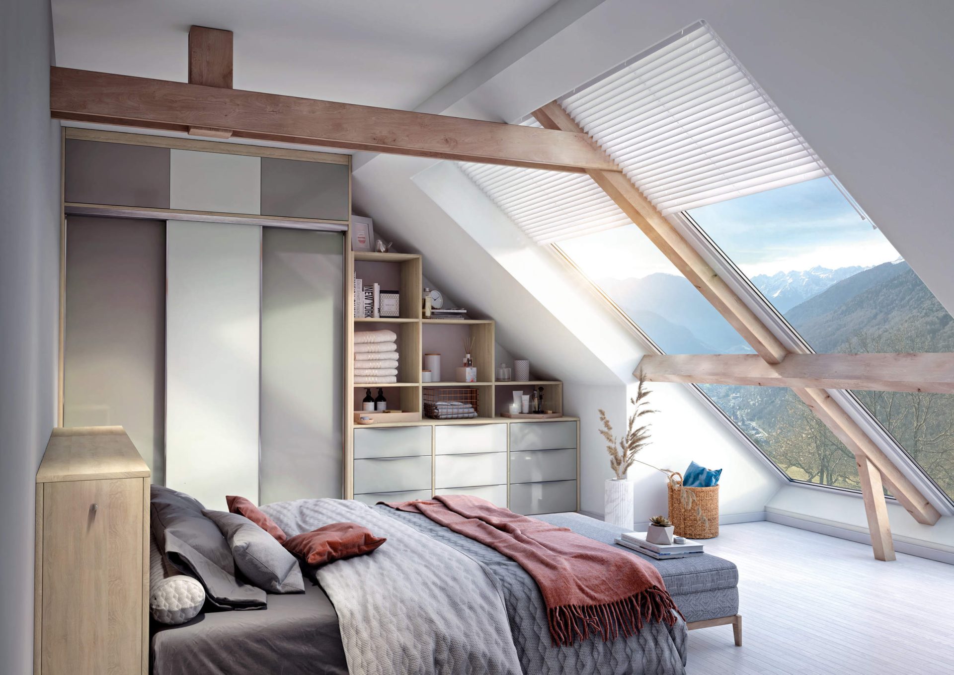 Beauté intérieure N°3 : la chambre parentale sous les combles | Archea