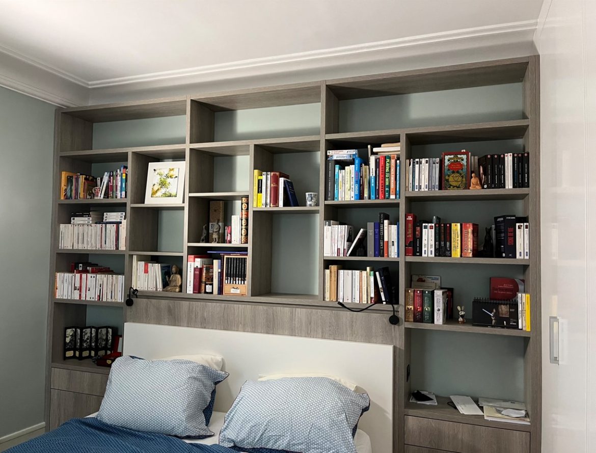 Tête De Lit Bibliothèque à Faire Soi Même