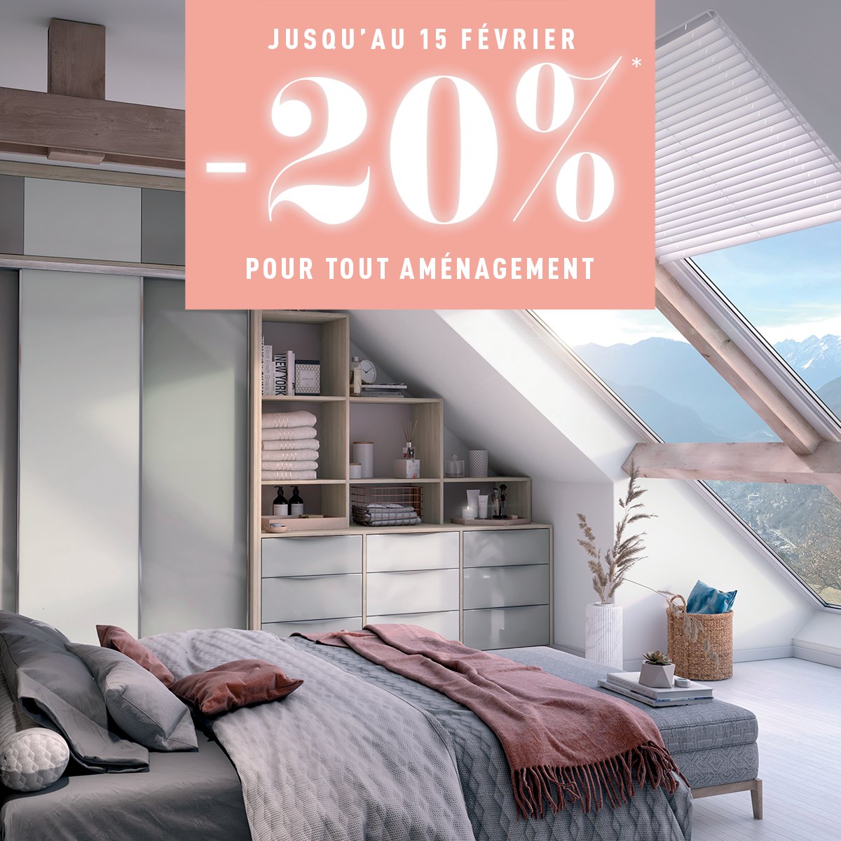 20% de remise pour tout aménagement