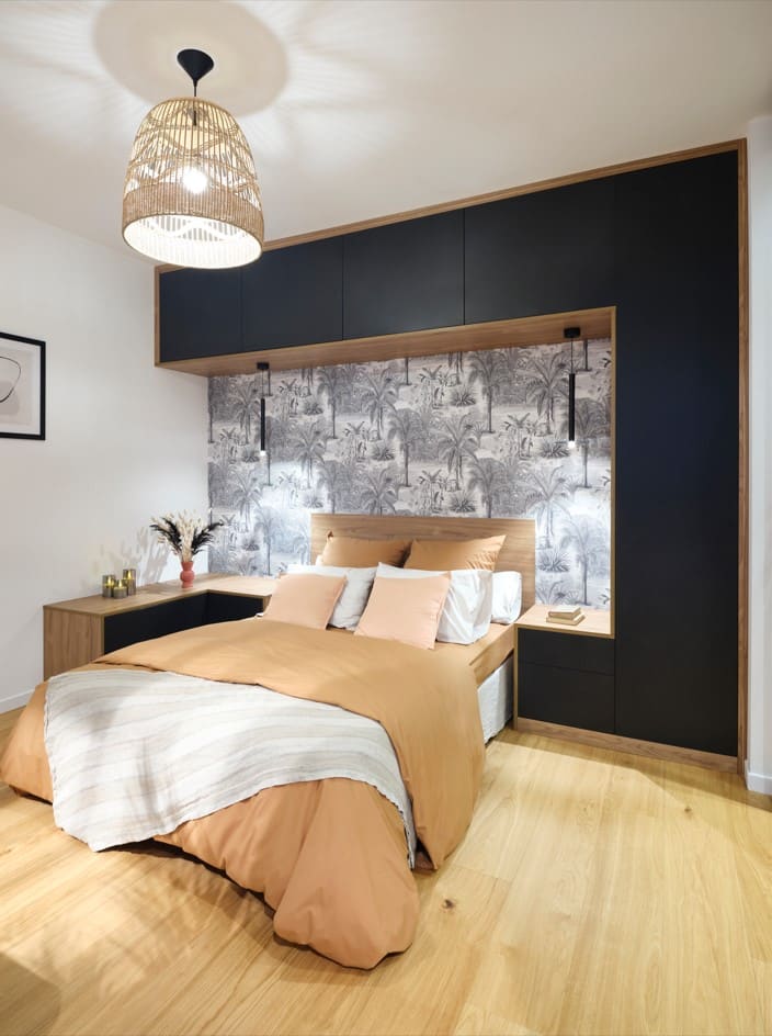 Rangement Lit-Pont dans une chambre - Archea